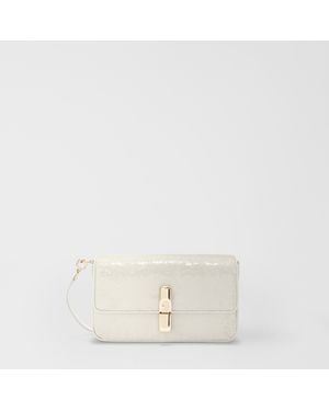 Furla Iride Borsa A Tracolla Panna Tessuto Con Paillettes Donna - Neutro