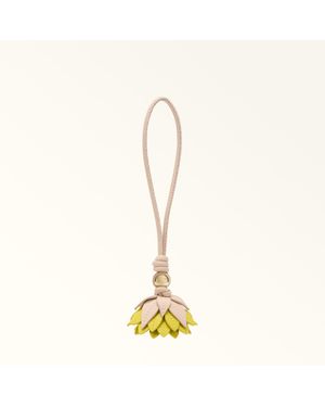 Furla Allegra Charm Toni M Colourblock Sydney Calf Leather - Natural