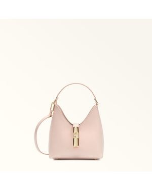 Furla Iride Mini Bag Dusty Textured Leather - Pink