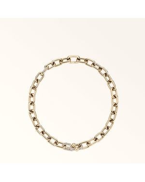 Furla Mianuvola Necklace Colour Argento Metal + Strass - Metallic