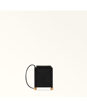 Furla Sfera Soft Card Case Nero Nappa Leather - Black