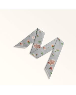 Furla Metropolis Bandeau Cenere+Soil+Nero Seidentwill Mit Fiori Leggeri-Print Damen - Mettallic