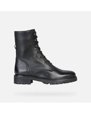 Geox Lace-Up Boots - Black