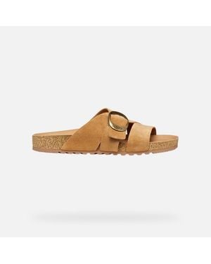 Geox Scarpe Climasandal Cork Donna - Marrone