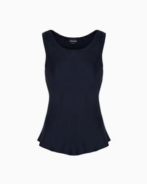 Giorgio Armani Pure Silk Top - Blue