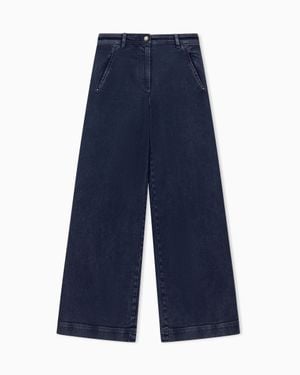 Giorgio Armani Jeans Regular Fit Wide-Leg - Blue