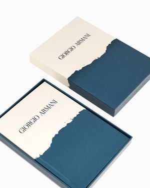Giorgio Armani Mare Hardback Notebook - Blue