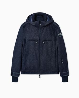 Giorgio Armani Insulated Water-Repellent Wool Ski Jacket From - Blue