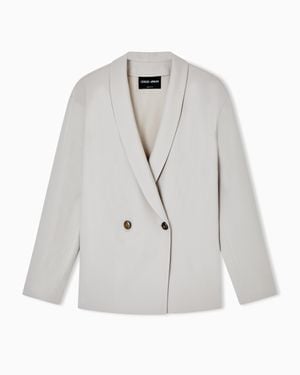 Giorgio Armani Double Breasted Jackets - White