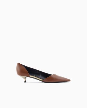 Giorgio Armani D'Orsay Court Shoes - White
