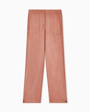 Giorgio Armani Silk And Wool Pants - Pink