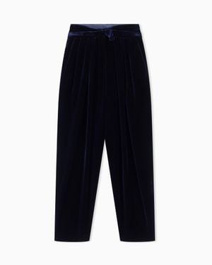 Giorgio Armani Pleated Pants - Blue