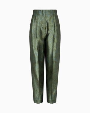 Giorgio Armani Single-Pleat Pants - Green