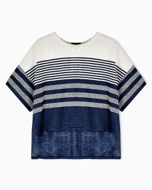 Giorgio Armani Crew-Neck Sweater - Blue