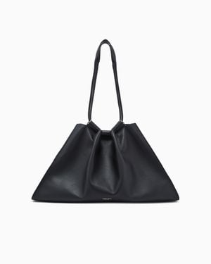 Giorgio Armani Large Nappa Leather Shopper - Black