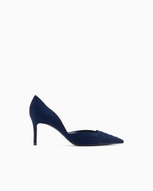 Giorgio Armani Suede Court Shoes - Blue