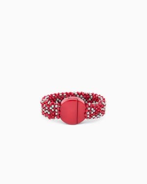 Giorgio Armani Bohemian Glass Bracelet - Red