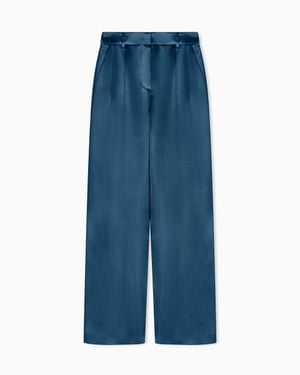 Giorgio Armani Pants With Pleats - Blue
