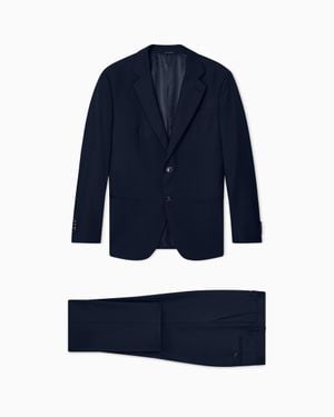 Giorgio Armani Soho Line Single-Breasted Suit - Blue