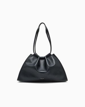 Giorgio Armani Small Nappa Leather Shopper - Black