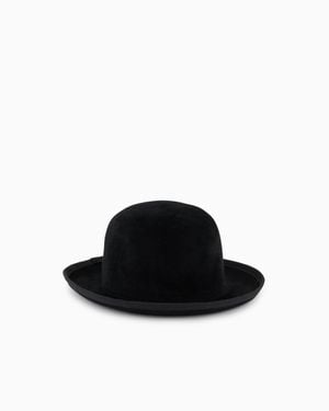 Giorgio Armani Rabbit Fur Hat - Black