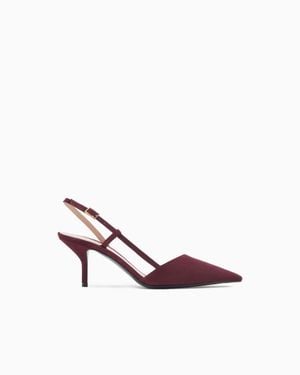 Giorgio Armani Suede Slingbacks - Pink