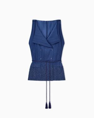 Giorgio Armani Double-Breasted Waistcoat - Blue