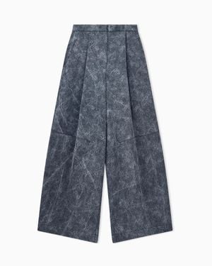 Giorgio Armani High-Waisted Pants - Blue