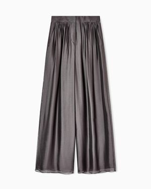 Giorgio Armani Pants With Pleats - Blue