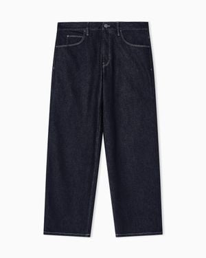 Giorgio Armani Cotton And Modal Five-Pocket Pants - Blue