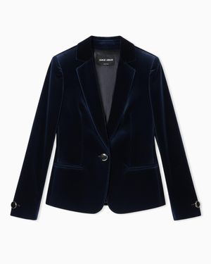 Giorgio Armani Single-Breasted Jacket - Blue
