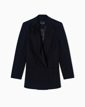 Giorgio Armani Double-Breasted Jacket - Blue