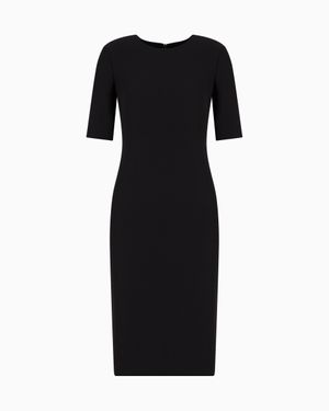 Giorgio Armani Silk Tube Dress - Black