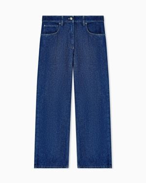 Giorgio Armani Stretch Cotton Denim Five-Pocket Pants Denim Collection - Blue