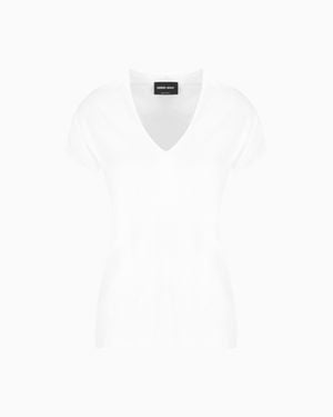 Giorgio Armani Short Sleeve Top - White