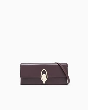Giorgio Armani Accordion Clutch - Purple
