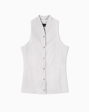 Giorgio Armani Sleeveless Top - White