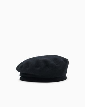 Giorgio Armani Knitted Beret - Black