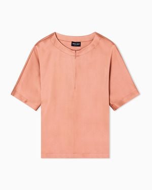 Giorgio Armani Short-Sleeved Shirt - Pink