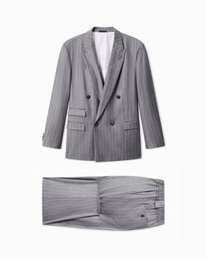 Giorgio Armani Oversized Suit Heritage - Gray