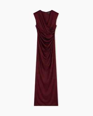 Giorgio Armani Long Sleeveless Dress - Purple