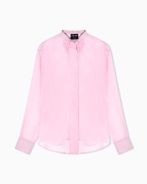 Giorgio Armani Silk Creponne Shirt - Pink