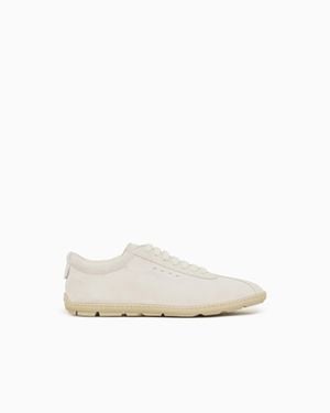 Giorgio Armani Lace-Up Sneaker - White