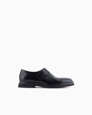 Giorgio Armani Calfskin Monk Straps - White