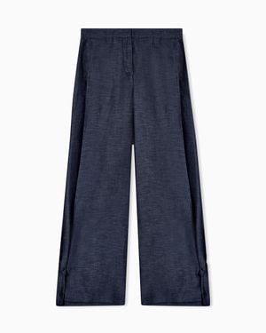 Giorgio Armani Wide-Leg Pants - Blue