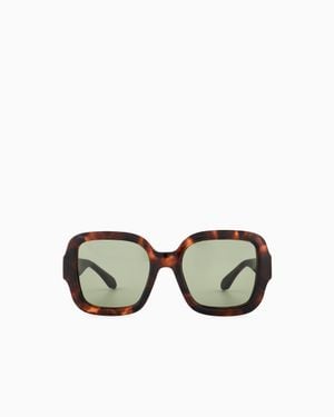 Giorgio Armani Square-Shaped Sunglasses - Green