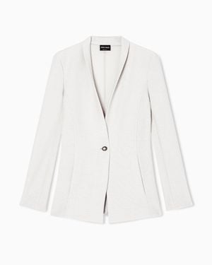 Giorgio Armani Single-Breasted Jacket - White
