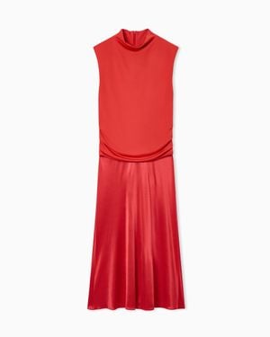 Giorgio Armani Viscose Double-Jersey Dress - Red