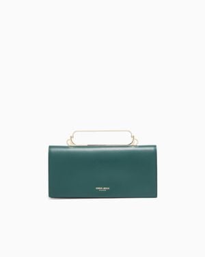 Giorgio Armani Leather Clutch Bag - Green