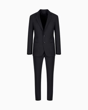 Giorgio Armani Soho Line Single-Breasted Suit - Black